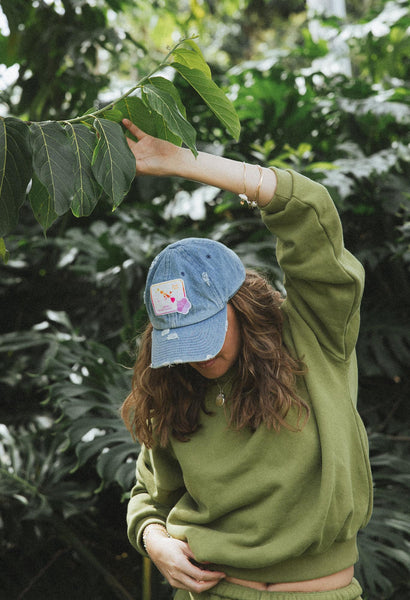 Distressed Dad Hat - Vintage Hawaii Map