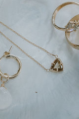 Diamond Trillion Necklace 1 thumbnail