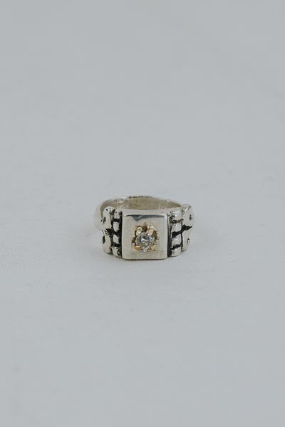 Diamond Mermaid Tail Signet Ring