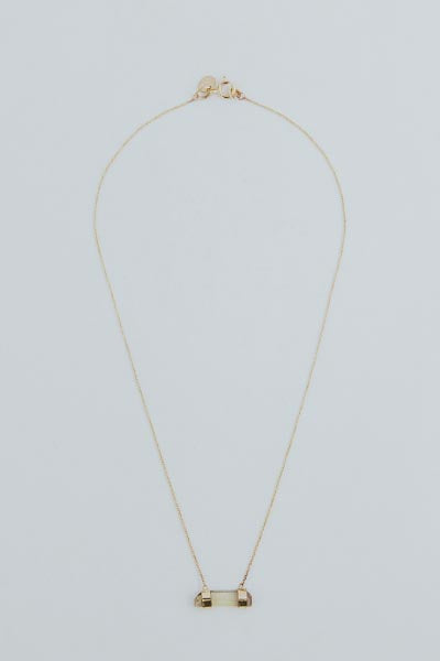 wings hawaii double banded crystal necklace with tourmaline in 14k gold fill 