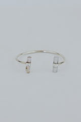 wings hawaii banded crystal cuff bracelet in sterling silver thumbnail