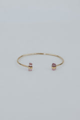 Banded Pink Tourmaline Cuff - 14k thumbnail