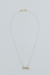 wings hawaii double banded crystal necklace with tourmaline in 14k gold fill  thumbnail