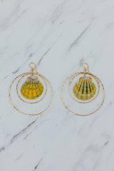 Double Hoop Earrings - Sunrise Shell thumbnail