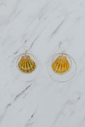 Double Hoop Earrings - Sunrise Shell