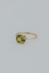 Double Prong Peridot Ring thumbnail