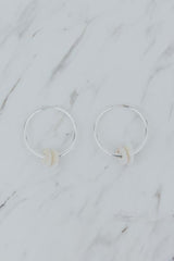 Double Puka Hoop Earrings thumbnail