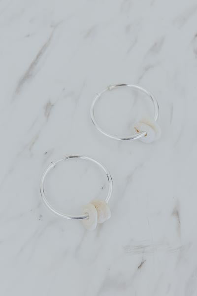 Double Puka Hoop Earrings