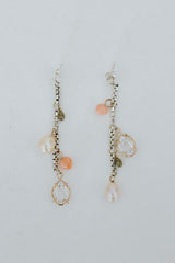 Multi Charm Drop Earrings - GF + SS thumbnail