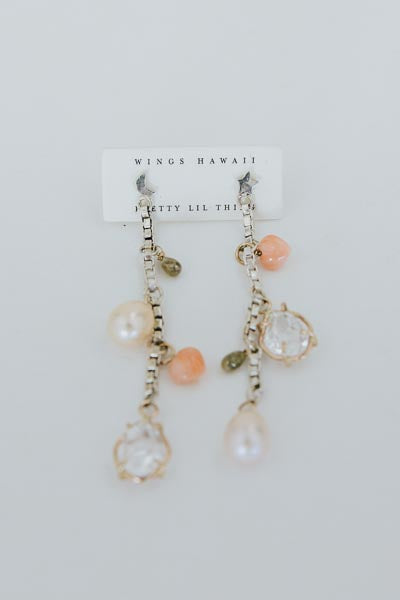 Multi Charm Drop Earrings - GF + SS