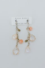 Multi Charm Drop Earrings - GF + SS thumbnail