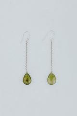 Drop Chain Earrings - Sapphire thumbnail