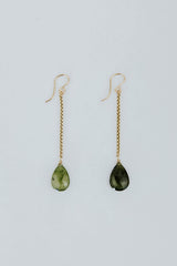 Drop Chain Earrings - Sapphire thumbnail