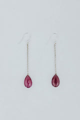 Drop Chain Earrings - Sapphire thumbnail