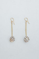Drop Chain Earrings - Drupe Shell thumbnail