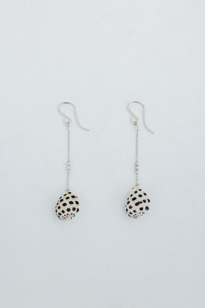 Drop Chain Earrings - Drupe Shell