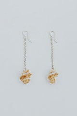 Shell Drop Chain Earrings - Triton Shell thumbnail