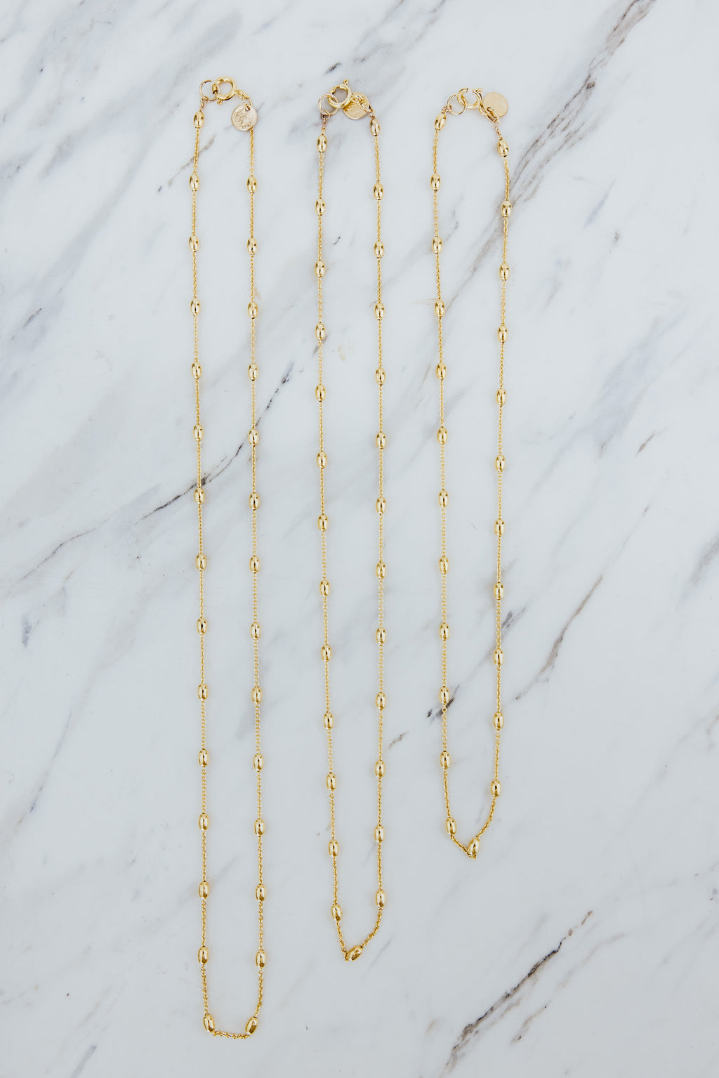 Wings Hawaii Ellipse Chain in 14k gold fill. 16, 18, or 20" lengths. Fine jewelry handmade in Maui. Charm Bar Collection. Wear solo, layered, or add charms. 