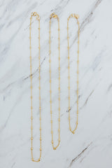 Wings Hawaii Ellipse Chain in 14k gold fill. 16, 18, or 20" lengths. Fine jewelry handmade in Maui. Charm Bar Collection. Wear solo, layered, or add charms.  thumbnail