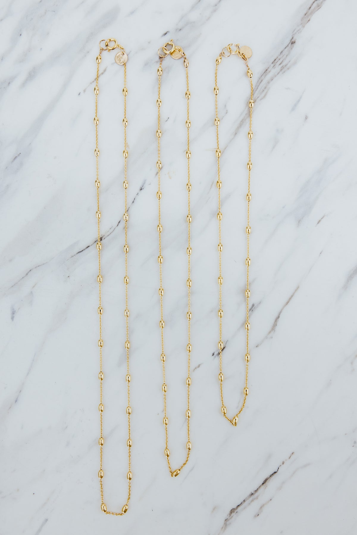 Wings Hawaii Ellipse Chain in 14k gold fill. 16, 18, or 20" lengths. Fine jewelry handmade in Maui. Charm Bar Collection. Wear solo, layered, or add charms. 