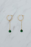 Earring Charms - Drop Chain Emerald | GF