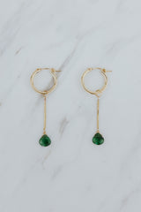 Earring Charms - Drop Chain Emerald | GF thumbnail
