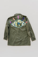 Vintage Army Fatigue Jacket - Evil Eye thumbnail