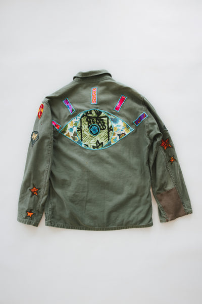 Vintage Army Fatigue Jacket - Evil Eye