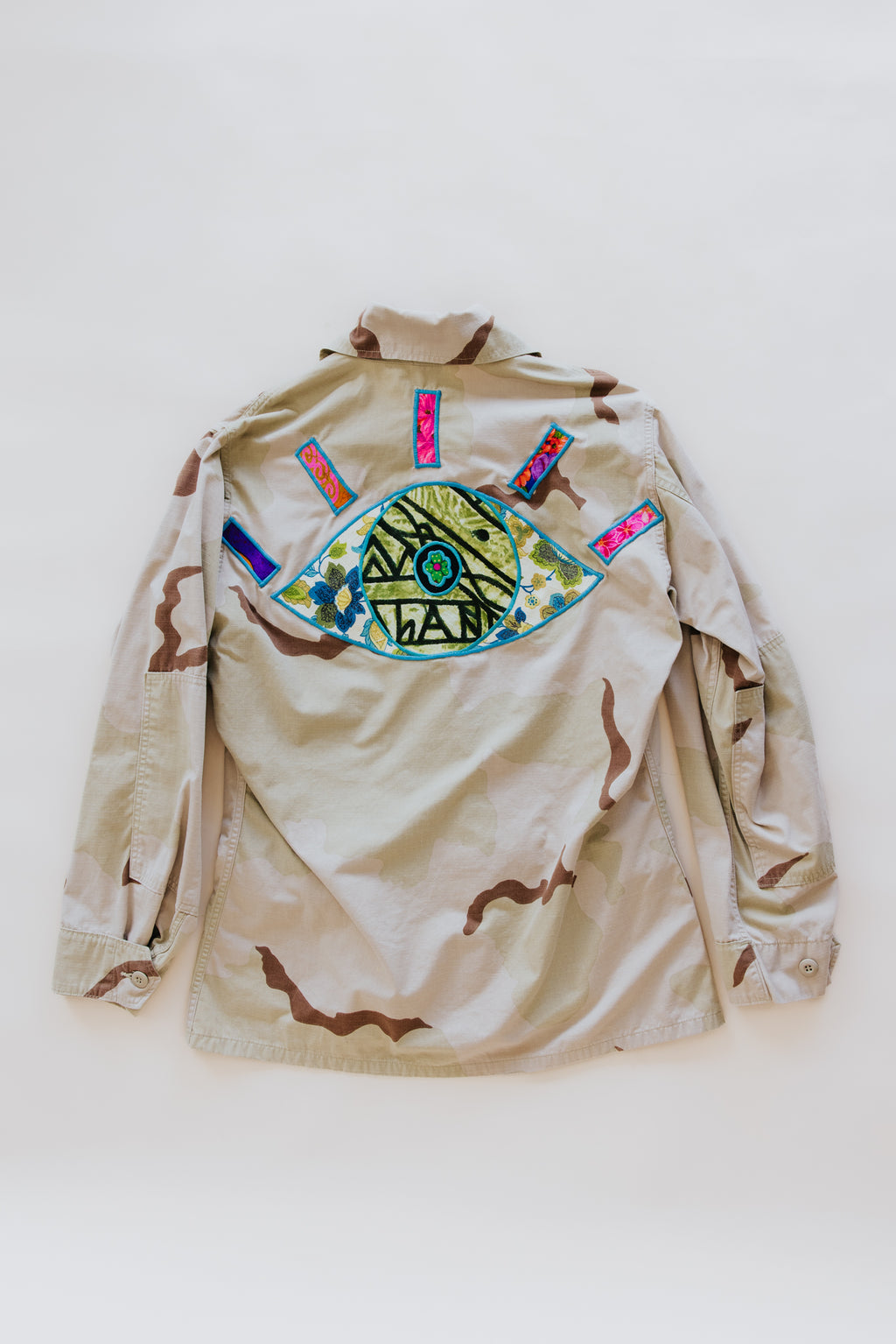 Vintage Army Camo Jacket - Evil Eye