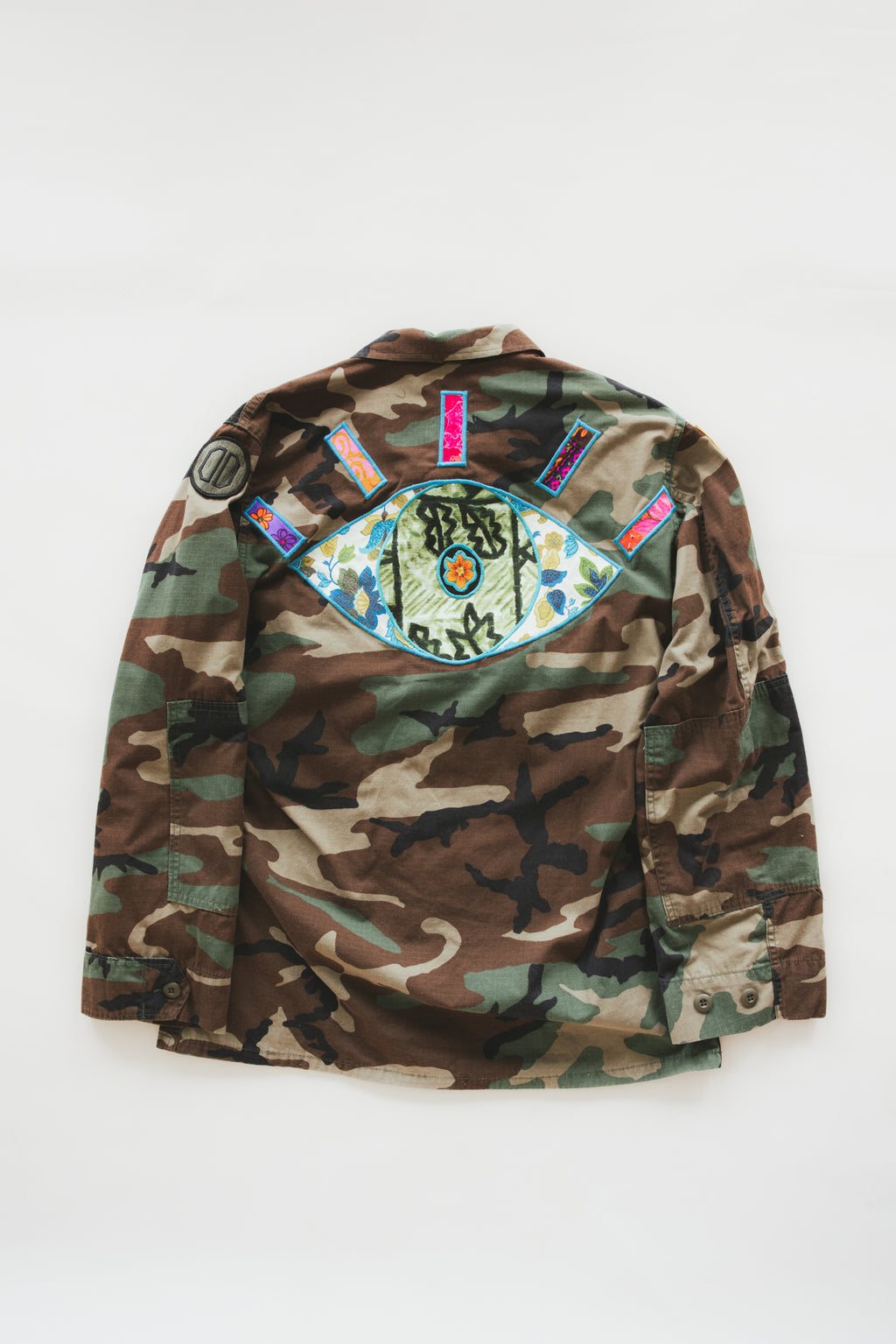 Vintage Army Camo Jacket - Evil Eye