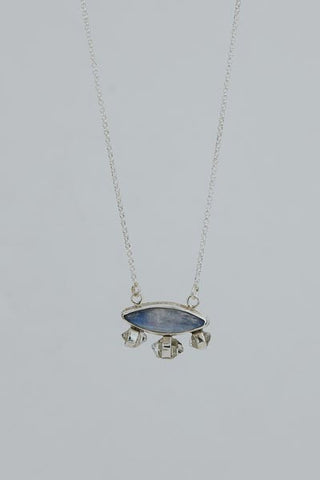 Evil Eye Necklace - Moonstone Petite