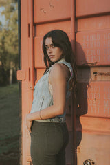 Evil Eye Denim Vest thumbnail