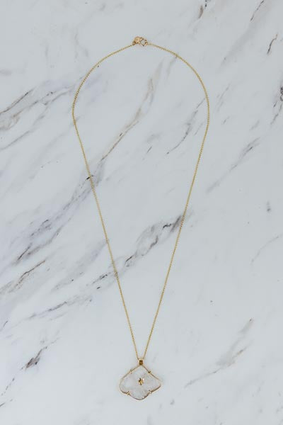 Celestial Faden Quartz Necklace | 14k