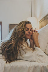 Model wearing Wings Hawaii Chain Reaction Bracelet in gold fill  thumbnail