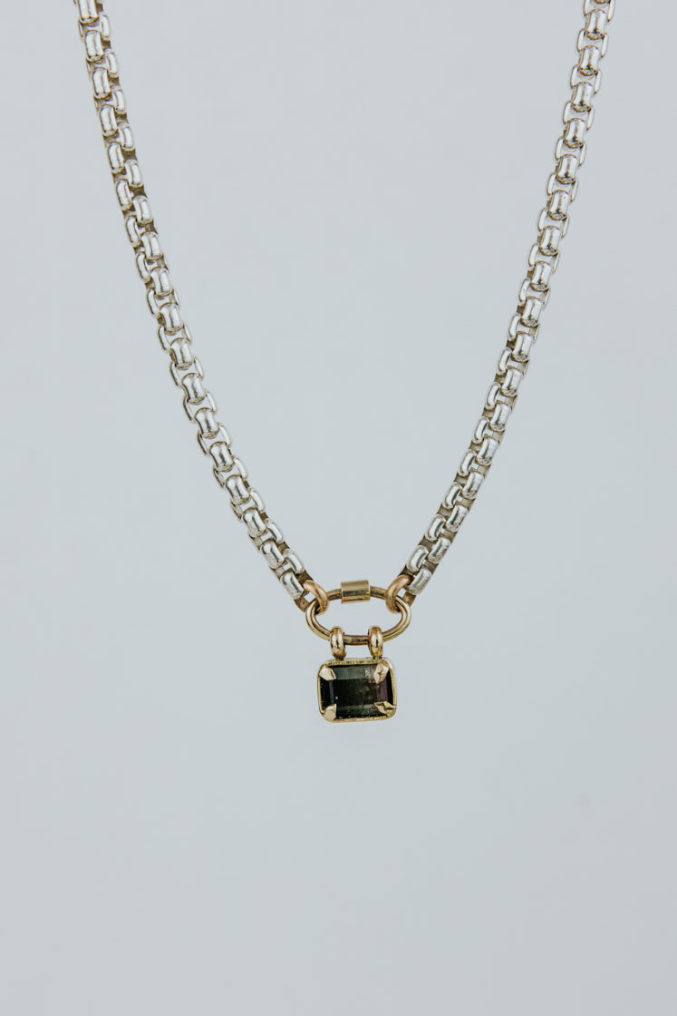 Tourmaline Dream Necklace  - 14k + SS