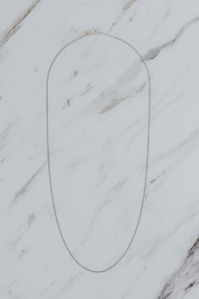 Chain Necklace - Curb Chain | 14k WG