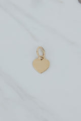 Wings Hawaii Heart necklace charm. 14k yellow gold-filled. Heart shaped charm for necklaces. Charm Bar mix, match, customize. Fine jewelry handmade in Maui. thumbnail