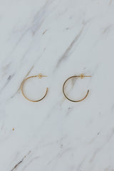 Wings Hawaii Cuff Hoop Stud Earrings in 14k gold-fill. Fine jewelry handmade in Maui.  thumbnail