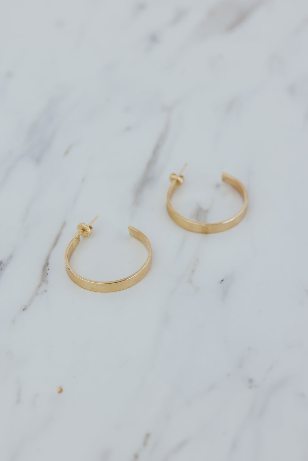 Wings Hawaii Cuff Hoop Stud Earrings in 14k gold-fill. Fine jewelry handmade in Maui. 