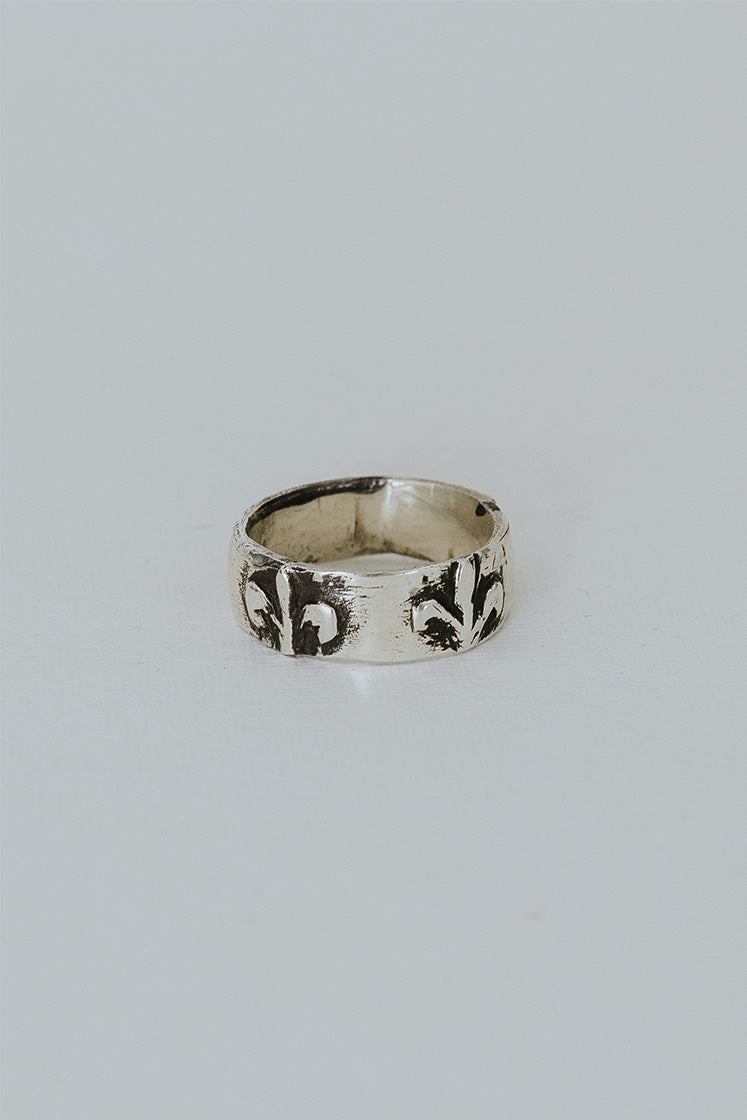 Fleur De Lis Band Rings
