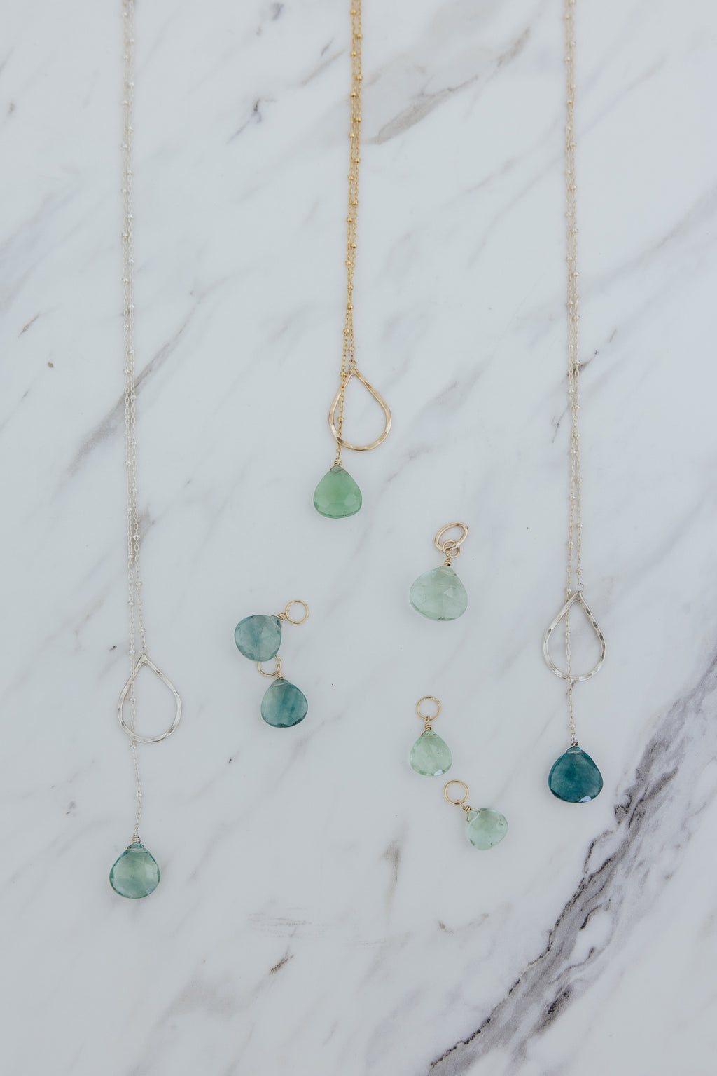 Lariat Necklace - Fluorite