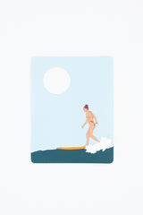 Surfer Girl Sticker - Full Moon thumbnail