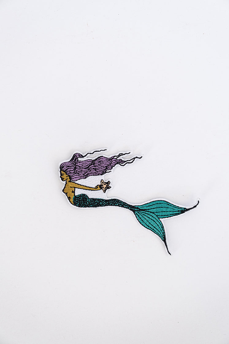 Embroidered Patch - Seastar Mermaid