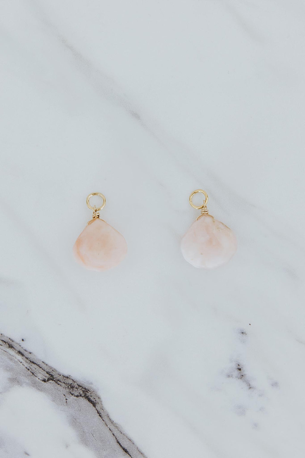 Earring Charms - Pink Opal