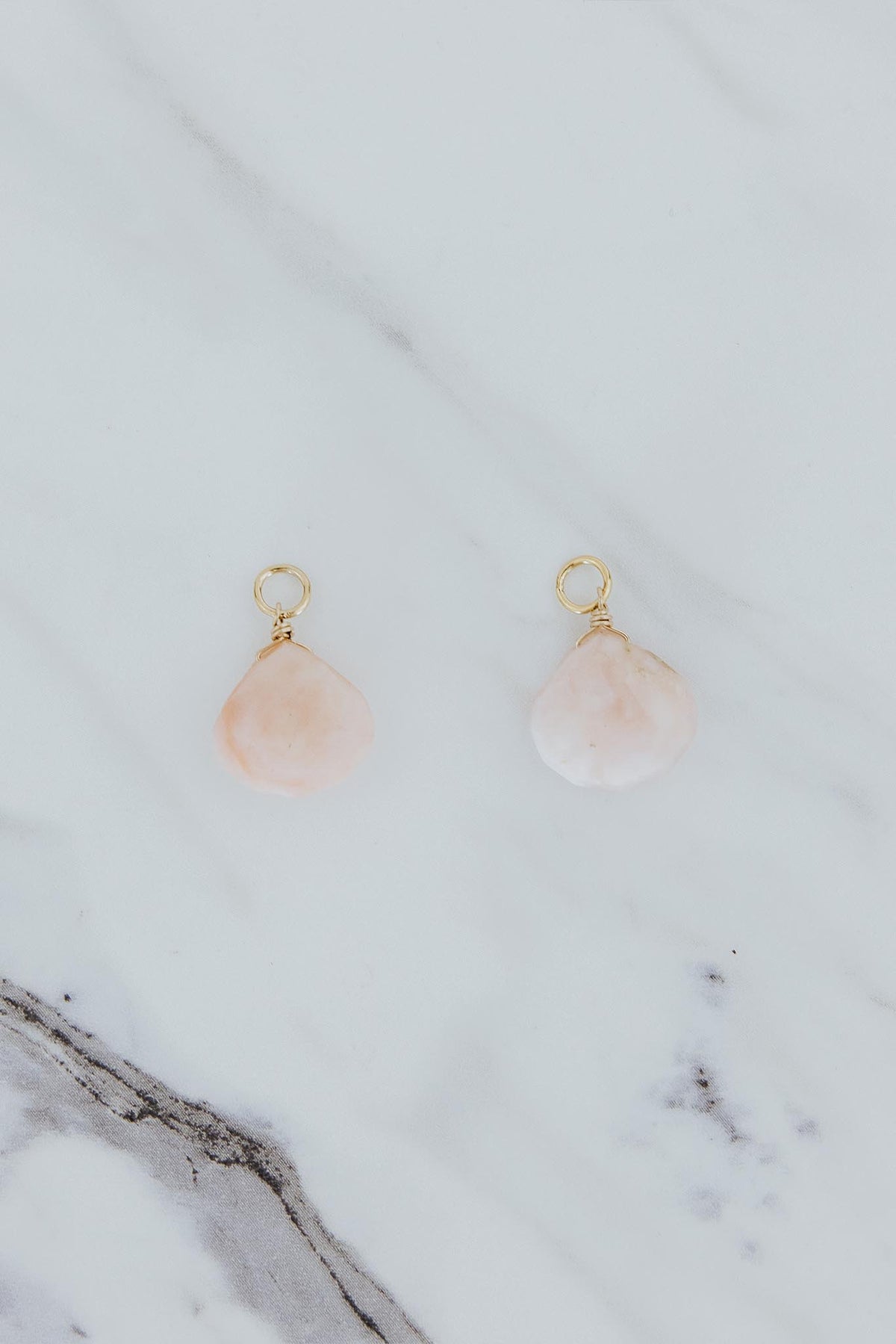 Earring Charms - Pink Opal