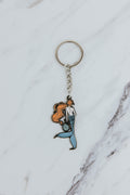 Wings Hawaii Enamel Keychain - Glass Float Mermaid