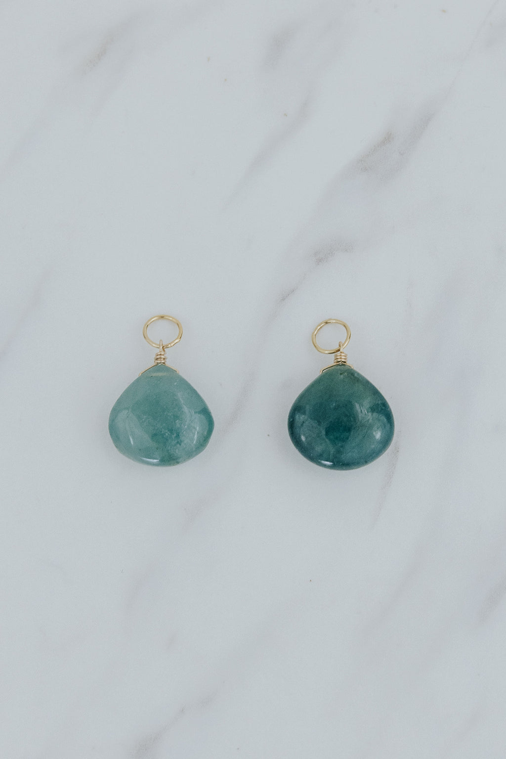 Gemstone Earring Charms - Green Tones
