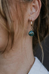 Charm Hoops - Grandidierite thumbnail