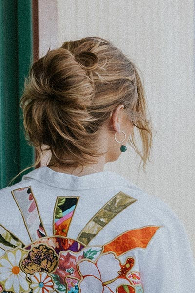 Charm Hoops - Grandidierite