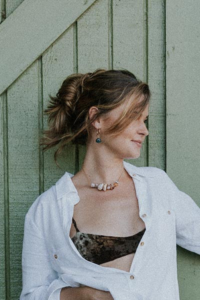 Charm Hoops - Grandidierite